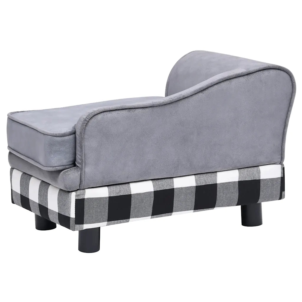 Divano per Cani Grigio 57x34x36 cm in Peluche 170940