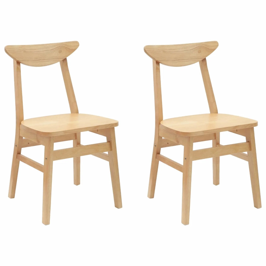 Sedie da pranzo 2 pz | Sedie da cucina Naturale 42 x 47.5 x 81 cm