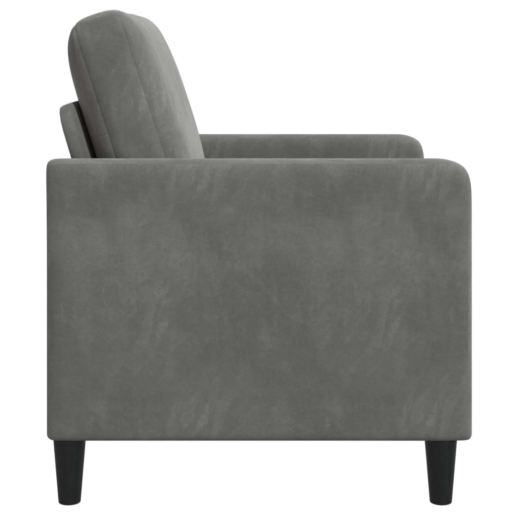 Divano con Storage Grigio Scuro 72 x 78 x 87 cm Poliestere 42036878