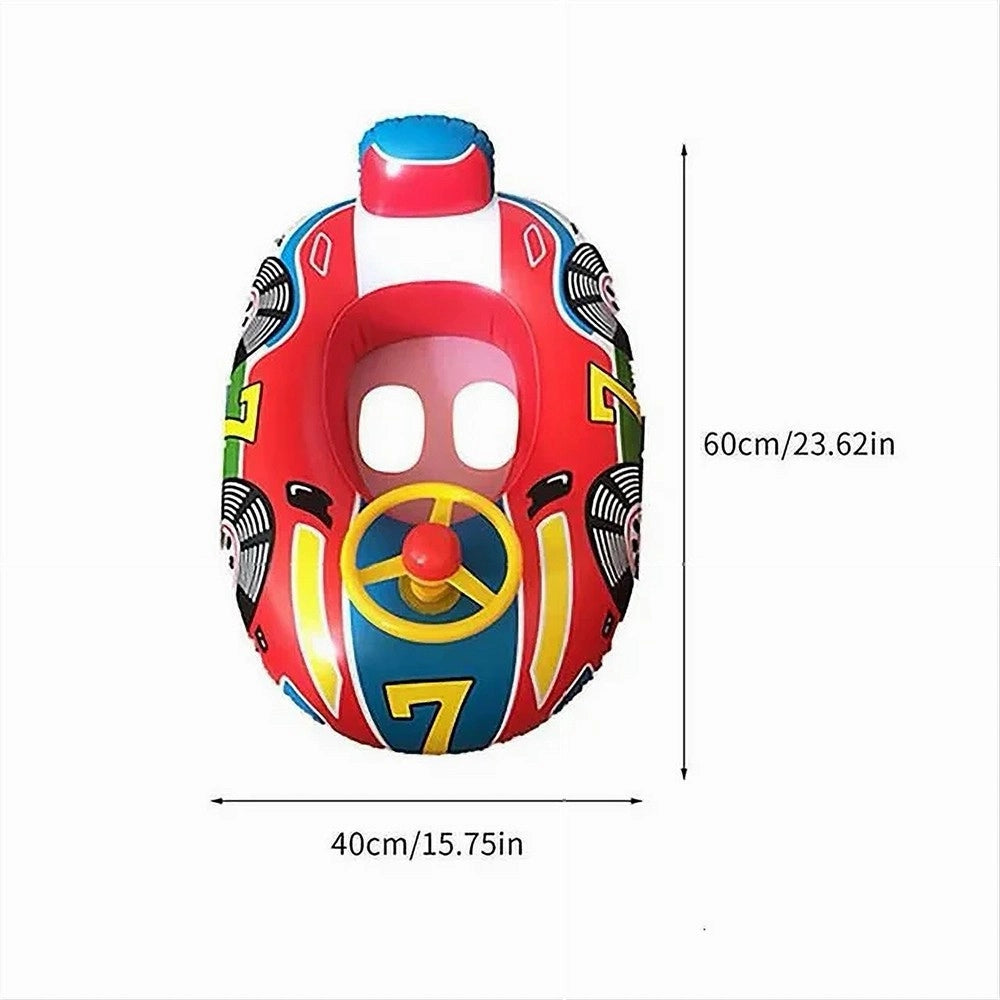 Trade Shop - Salvagente Gonfiabile Mutandina Per Bambini A Forma Di Macchina 60 X 40 Cm Mare -