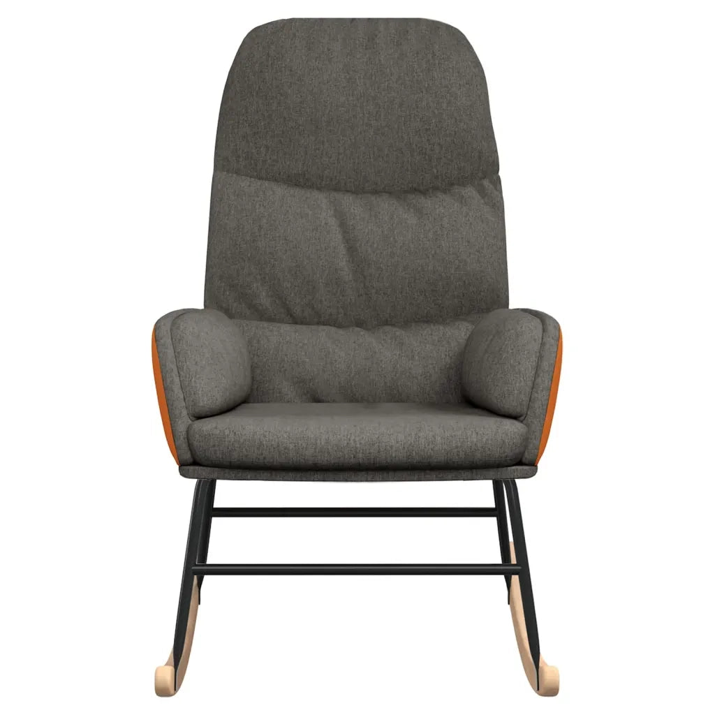 Sedia a Dondolo Grigio Scuro in Tessuto cod mxl 50333