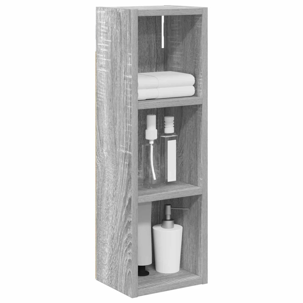 Armadio da bagno a muro Sonoma grigia 20 x 16 x 62,5 cm 889308
