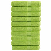 Asciugamani Premium SOLUND 10pz Verdi 100x200 cm 600 g/mÂ²