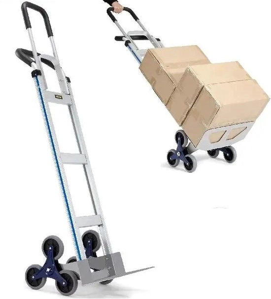 Carrello di trasporto pieghevole - Trolley con manubri con guaina - Carrello pieghevole con manubri - Carrello con ruote e manubri pieghevoli
