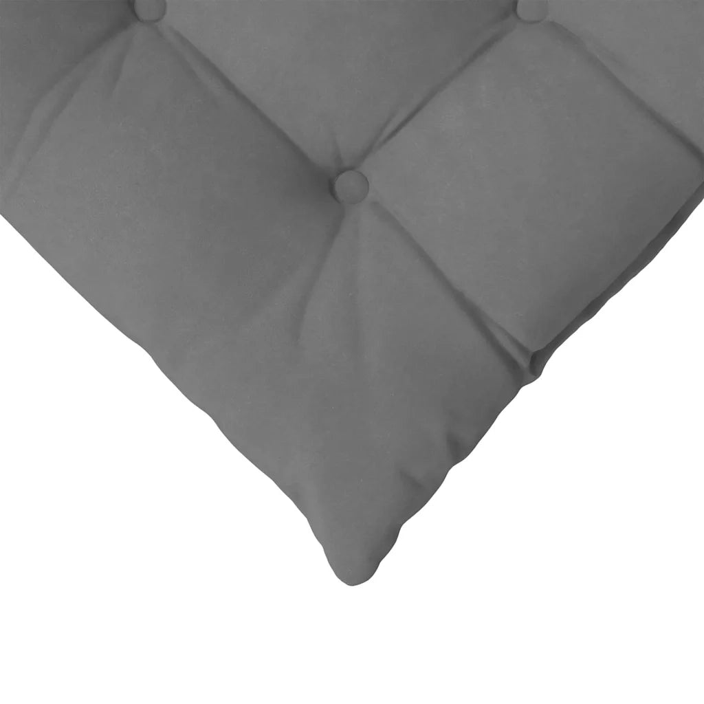 Cuscini per Seduta 4 pz | Cuscini per sedie Grigio scuro 40 x 40 x 6 cm Microfibra