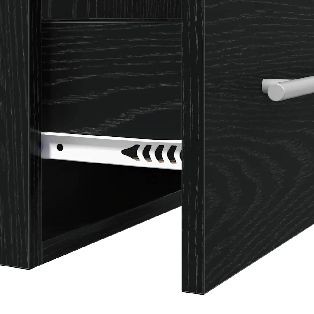 Armadio per Lavabo da Bagno Rovere Nero 41 x 38,5 x 48 cm 3415986