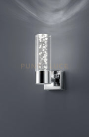 BOLSA APPLIQUE BAGNO LED CROMO+DIFFUSORE TRASPARENTE BOLLE H.14,5 3,1W · 1x 310lm, 3000K