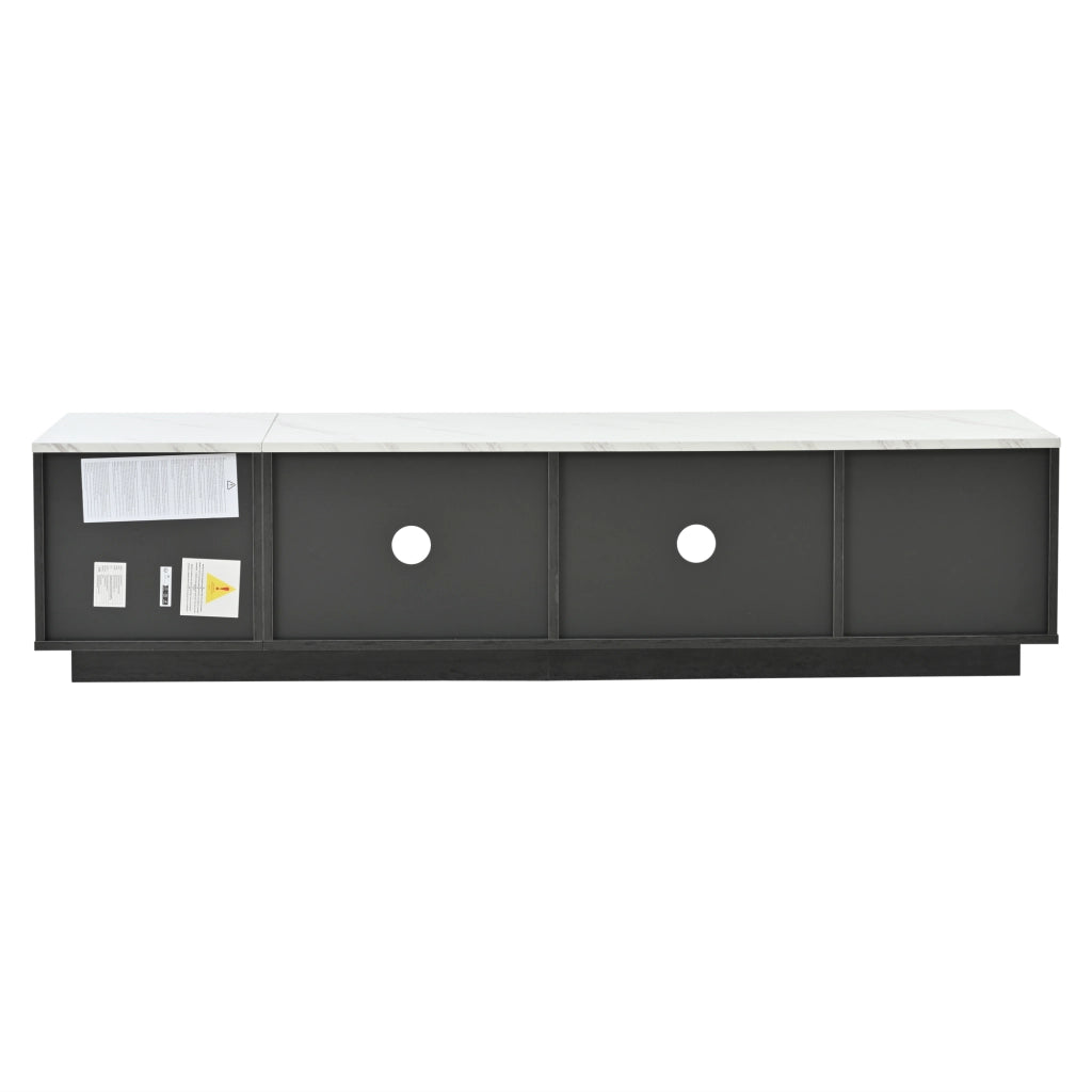 Mobile TV con Cassetti ¨C MINIMAL ¨C Grigio, Piano Effetto Marmo, 160 cm