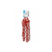 Catena genovese pretagliata maglia lunga saldata Ã˜ 5 mm. in acciaio bianco/rosso 5 mt.