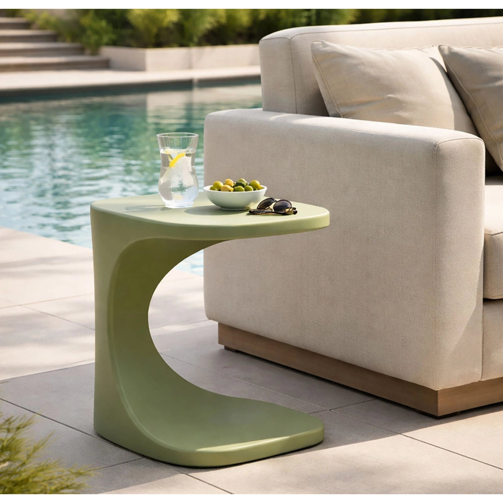Tavolino VKH1093, Verde, Plastica, 42x42x52 cm