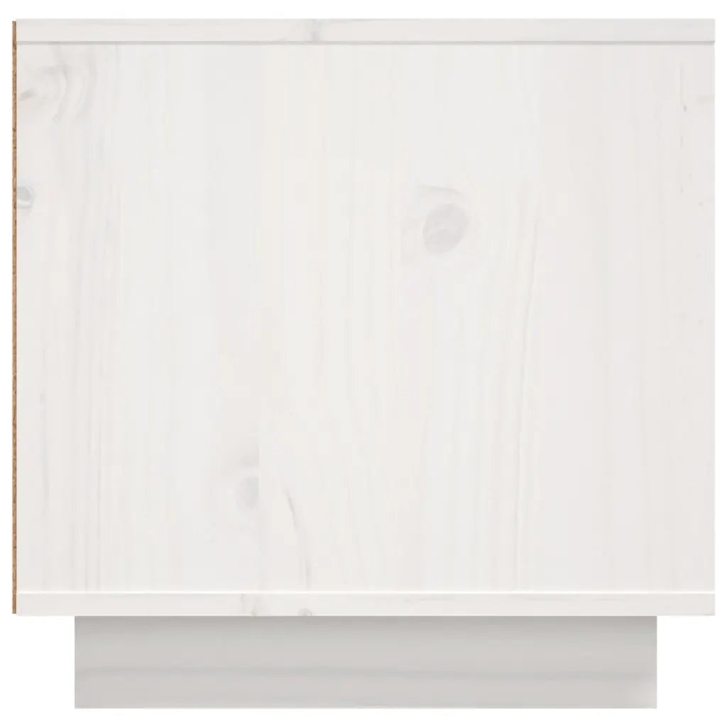 Mobile Porta TV Bianco 156x40x40 cm in Legno Massello di Pino 814455