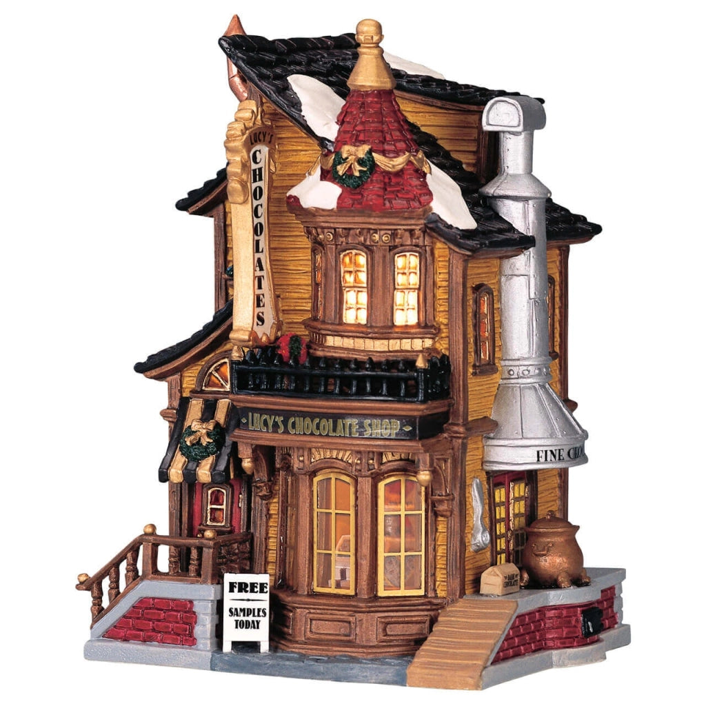 Edificio Luminoso Natalizio Cioccolateria Lucy Villaggio di Natale Lemax