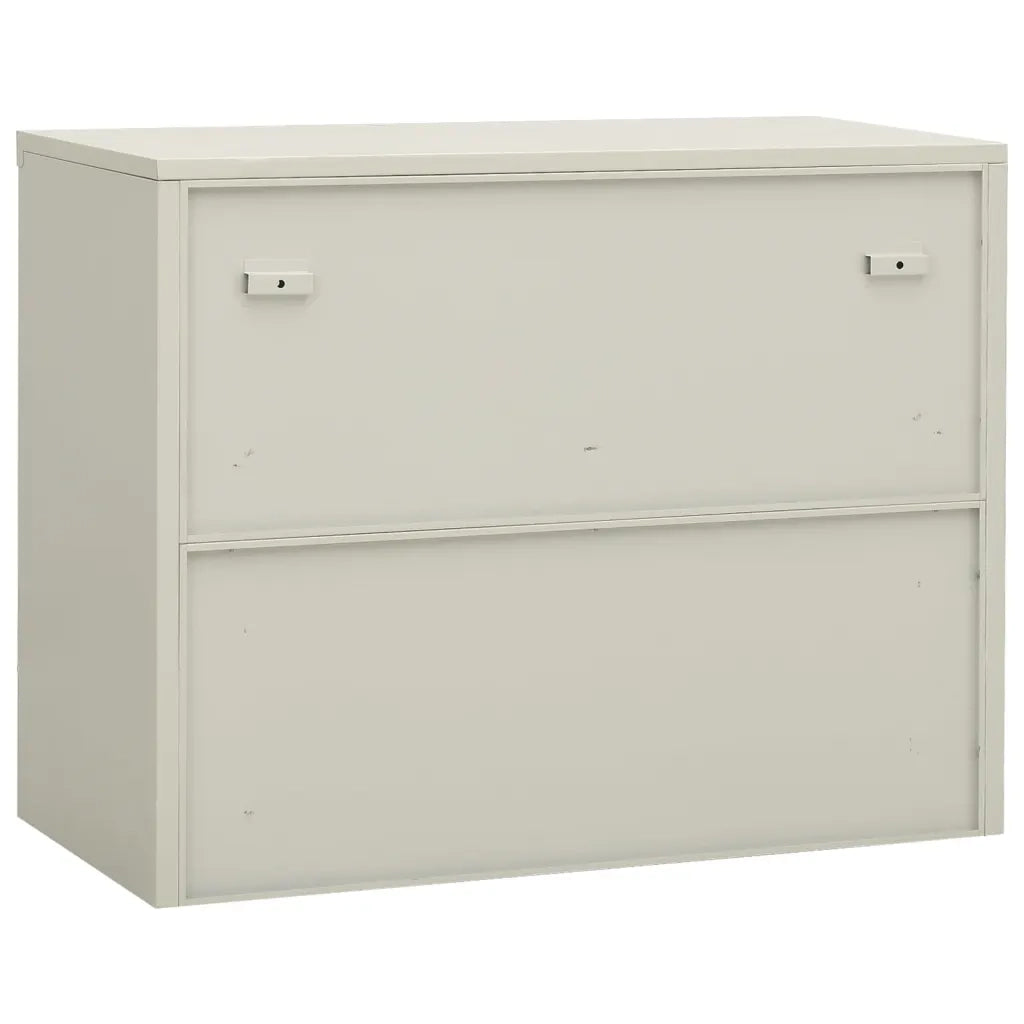 Armadio per Ufficio Grigio Chiaro 90x40x70 cm in Acciaio 335927