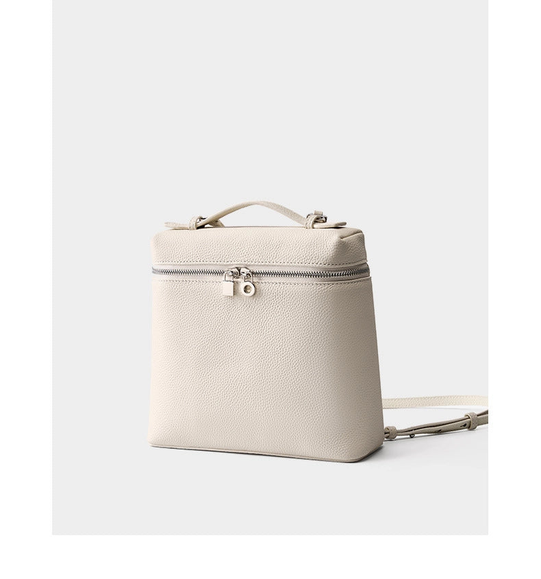 Zaino Piana da donna in vera pelle, colore bianco