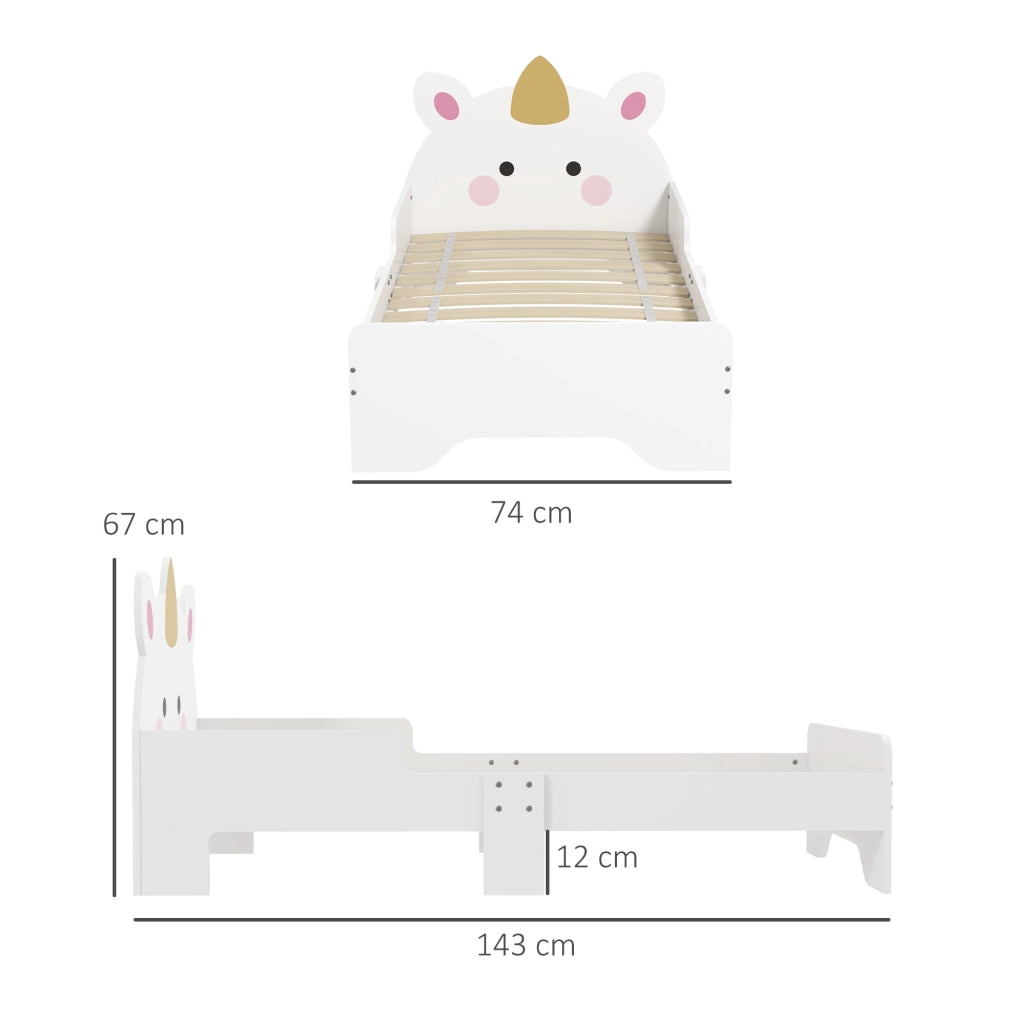Letto a castello per bambini con rete a doghe ¨C zephmum ¨C rosa 143x74x67 cm