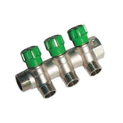 COLLETTORE LINEARE CON RUBINETTI D'ARRESTO 3 DERIVAZIONI IMPEX- 3/4 x 1/2- DH- pezzi 1