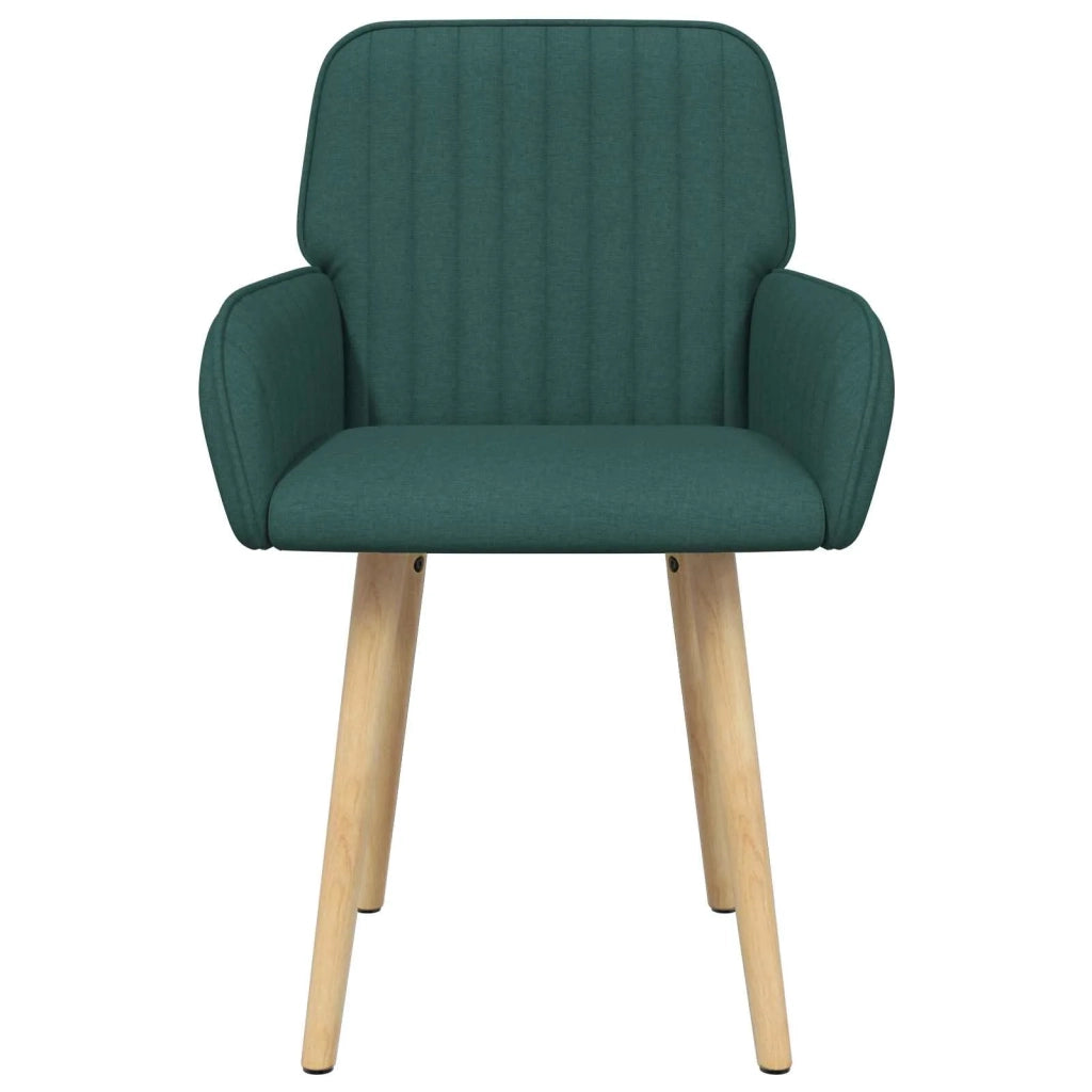 Sedie da pranzo 4 pz Tessuto Verde Scuro 56,5 x 50 x 87,5 cm 3428197