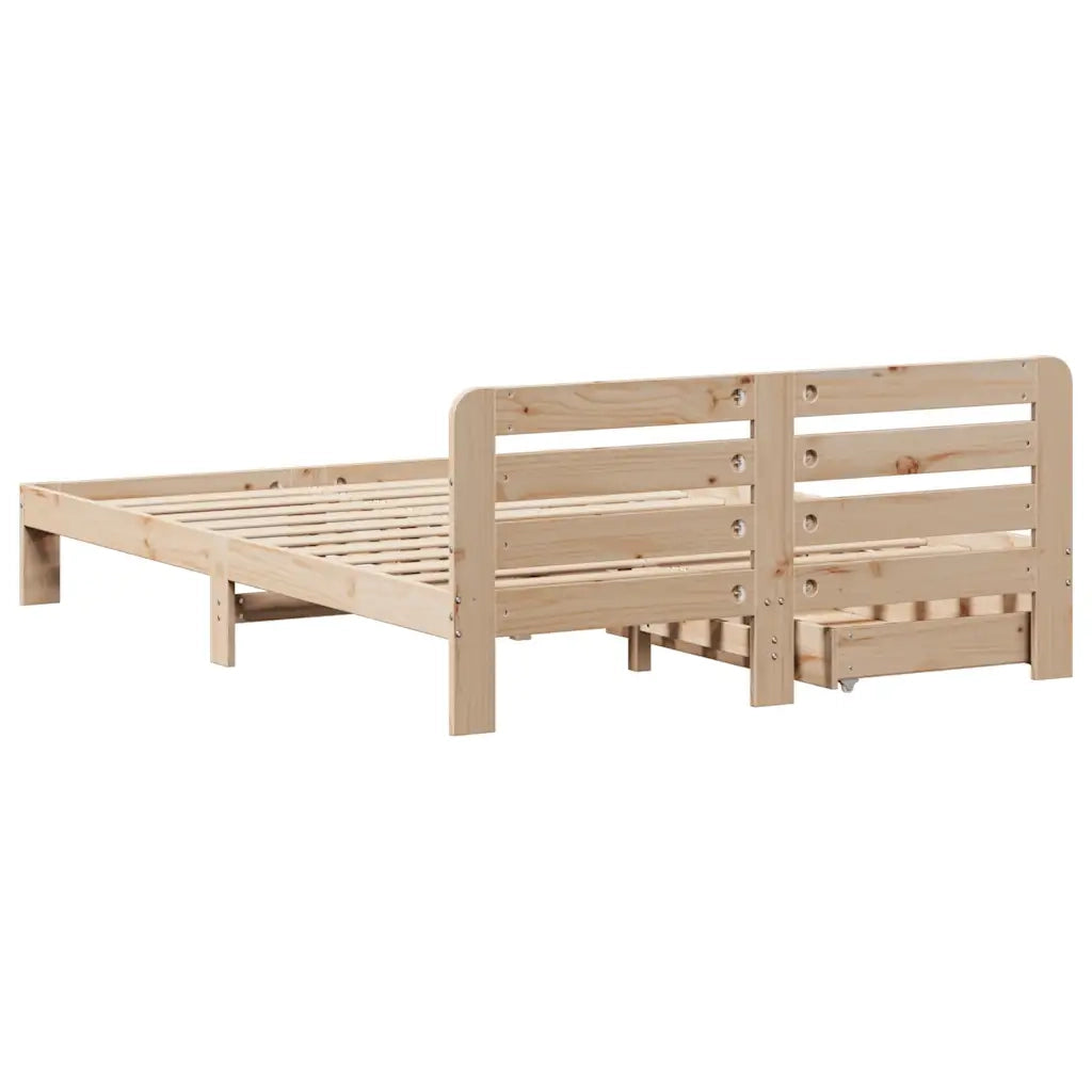 Giroletto senza Materasso 150x200 cm in Legno Massello di Pino 3309848