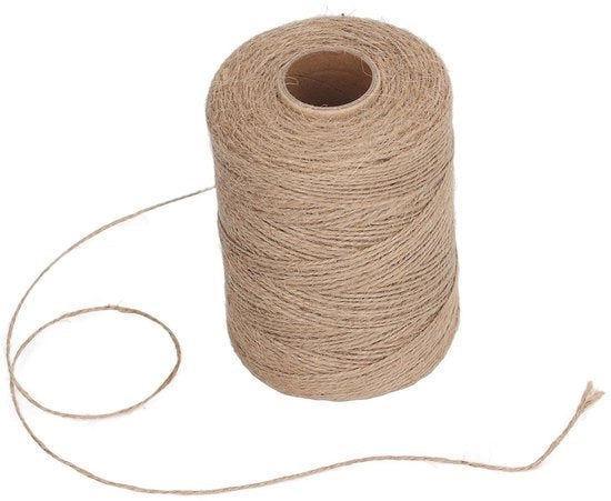Tessuto di Juta 300 Metri - 2 Strati - Tessuto di Canapa - Attrezzi per Fai da Te - Confezione Regalo - Giardinaggio - Ideale per la Decorazione - Tessuto per Giardino