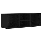 Panca per Scarpe | Scarpiera | Mobile per scarpe Rovere Nero 102 x 35 x 35 cm Legno multistrato