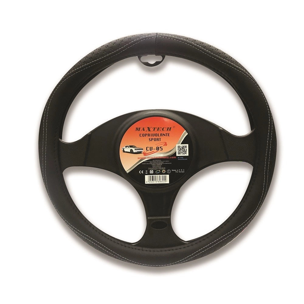 Trade Shop - Coprivolante Antiscivolo Per Auto Universale Sterzo Fodera Interno Maxtech Cv-05 -