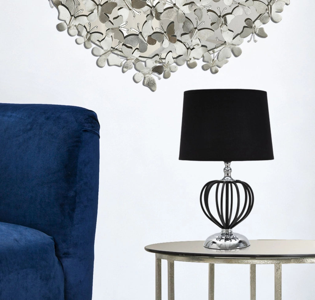 LAMPADA DA TAVOLO DARKY SILVER CM �28X44,5