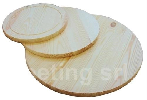 Tagliere in legno per pizza senza manico tondo 40 cm
