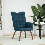Poltrona Relax | Sedia Relax Blu in Velluto