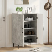 Mobile per scarpe HAARLEM 59,5 x 39,5 x 89,5 cm Grigio Cemento 896868