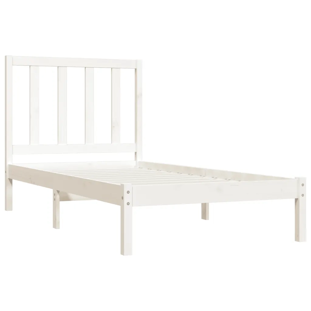 Giroletto in Legno Massello Bianco 75x190 cm Small Single 3105121