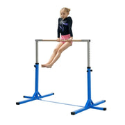 SBARRA PER GINNASTICA ARTISTICA O DANZA CLASSICA REGOLABILE IN ALTEZZA 92-150 CM, BLU