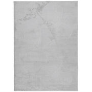 Tappeto del soggiorno | Tappeto IZA a Pelo Corto Aspetto Scandinavo Grigio 240x340 cm