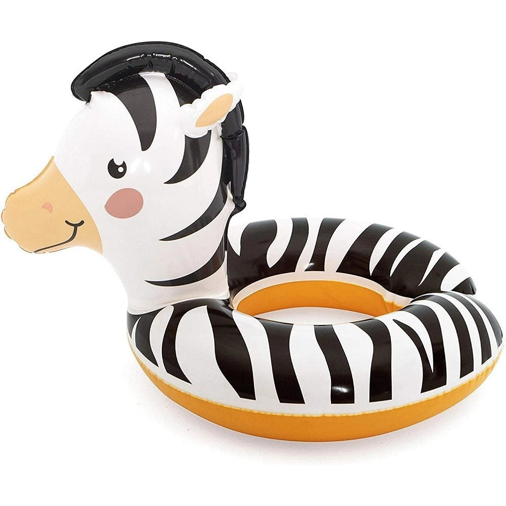 Trade Shop - Ciambella Salvagente Gonfiabile Bambini Con Testa Animali Safari Assortiti 36112 -