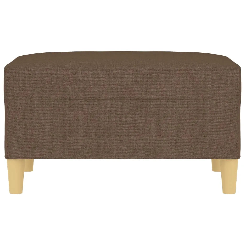 Poggiapiedi Marrone 70x55x41 cm in Tessuto 349274