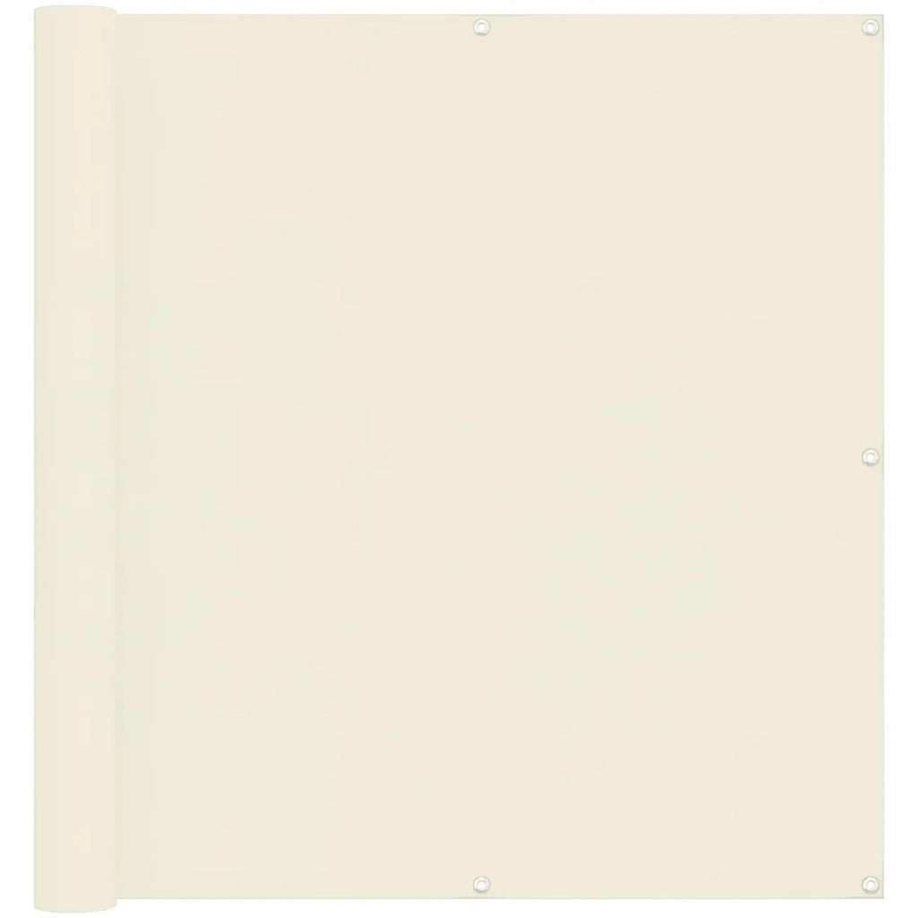 Schermo da balcone Crema 110 x 1000 cm Tessuto Oxford 42030711