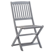 Sedie da Giardino Pieghevoli 8 pz in Legno Massello di Acacia 3078289