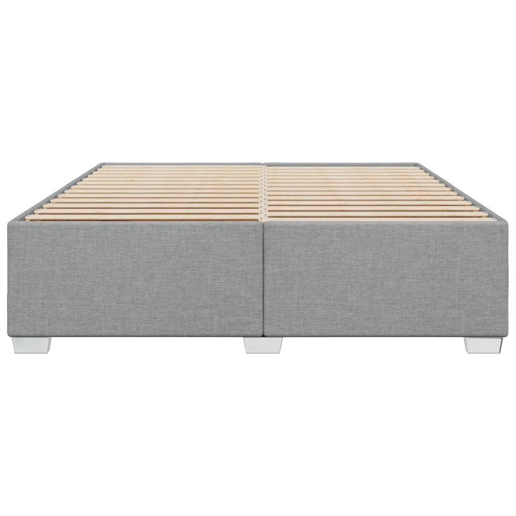 Giroletto senza Materasso Grigio Chiaro 200x200 cm Tessuto 3284499