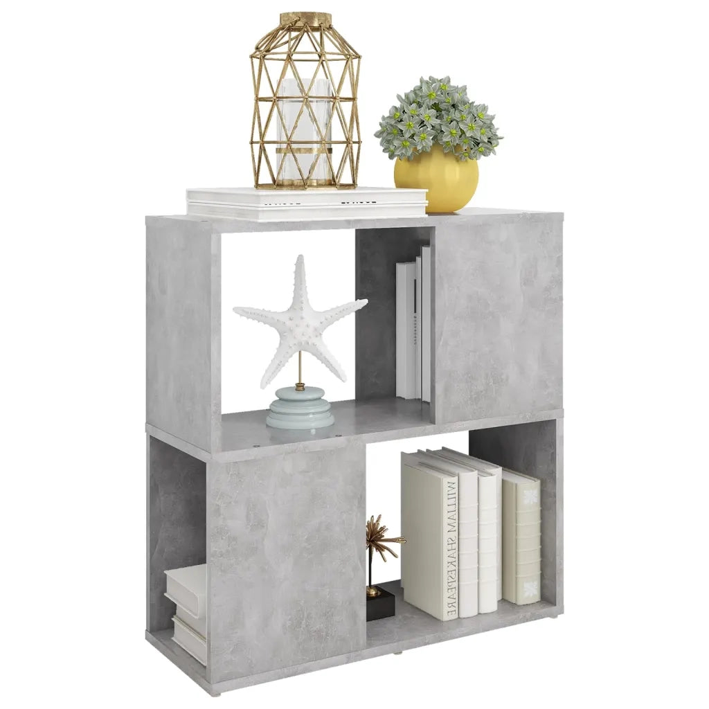 Libreria Grigio Cemento 60x24x63 cm in Truciolato 809066