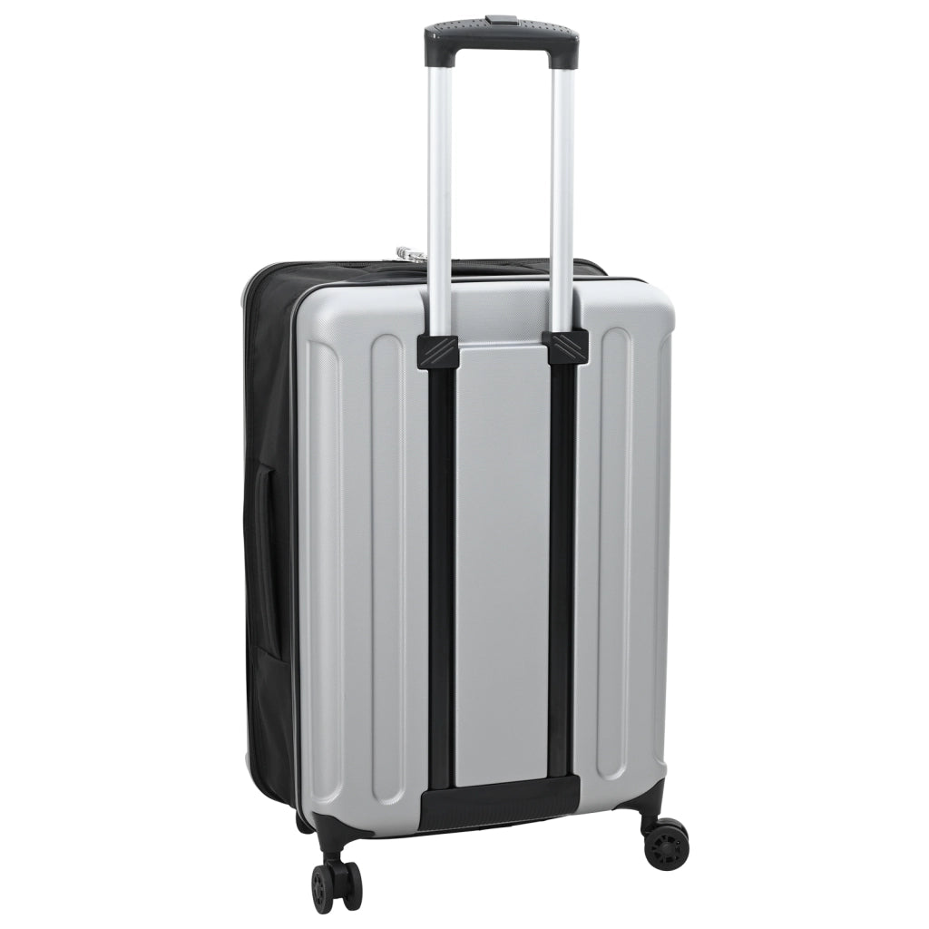 Valigia Pieghevole Scocca Rigida 24'' Argento 43x27x66 cm ABS