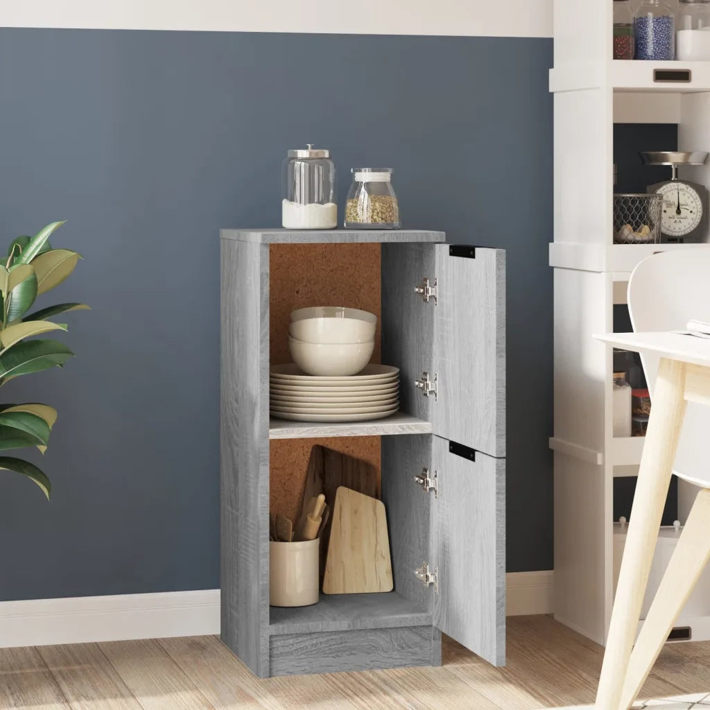 Credenza Grigio Sonoma 30x30x70 cm in Legno Multistrato 817020