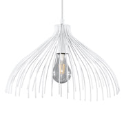 Lampada a sospensione PENERO bianca metallo E27 Pure Lume