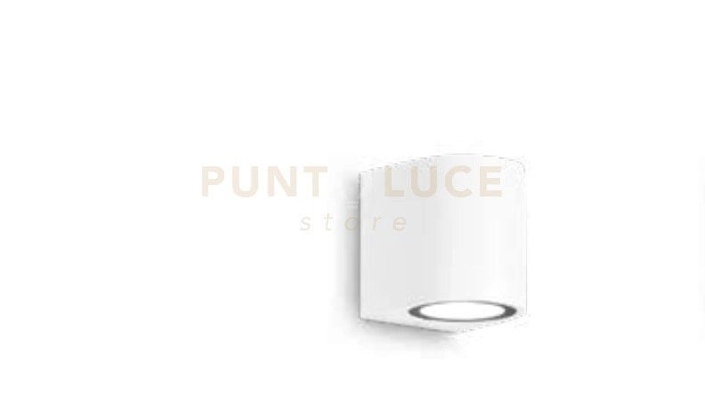 APPLIQUE ZENO ROUND BIANCO 1 LUCE ATTACCO GU10 IP65 H.8CM