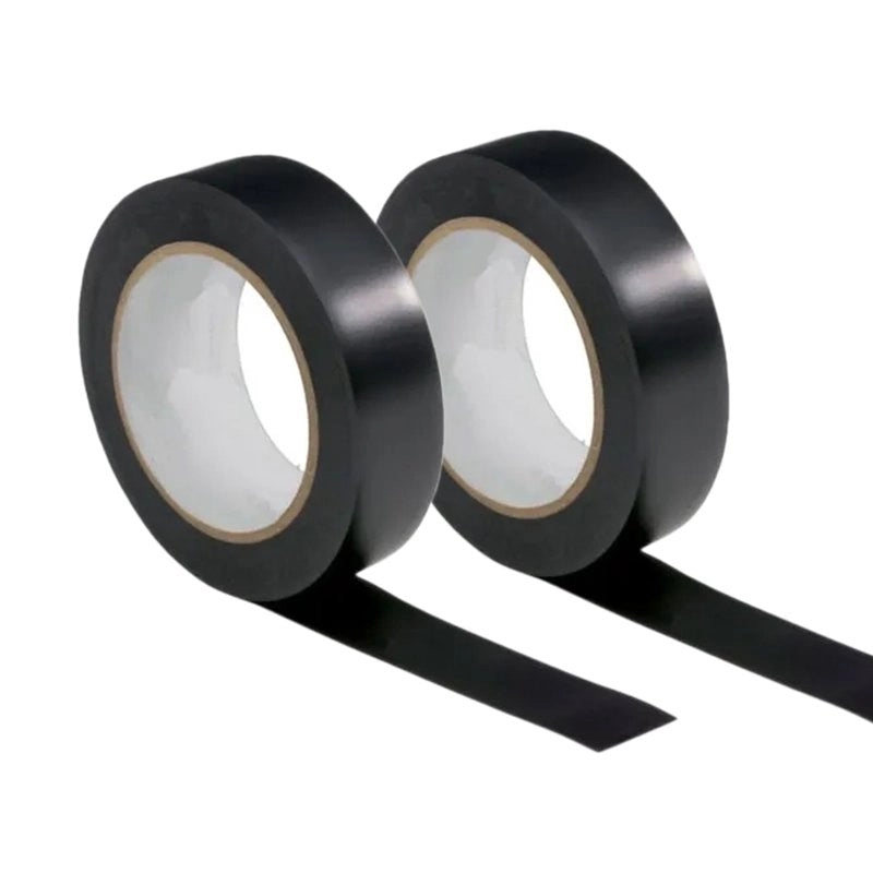 2 Nastri Isolanti Elettrici in PVC 19mm X 5m Colore Nero