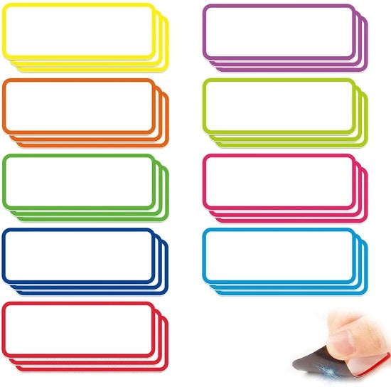 Pacchetto con 27 strisce di magneti descrittive, lavabili, pannelli magnetici per scrivere, pannelli magnetici riutilizzabili per scrivere, magneti per scrivere, magneti per whiteboard per whiteboard, frigoriferi, scuole e uffici.