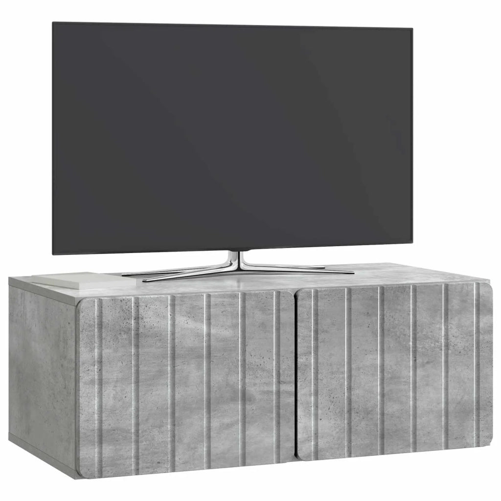 Mobile Porta TV da Muro Grigio Cemento 78,5 x 41 x 30 cm 898348