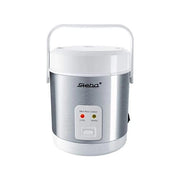 Steba 05-34-00 RK 4 M Mini Cuociriso 0,9 L 200 W Rivestimento Antiaderente colore Acciaio Inox-Bianco