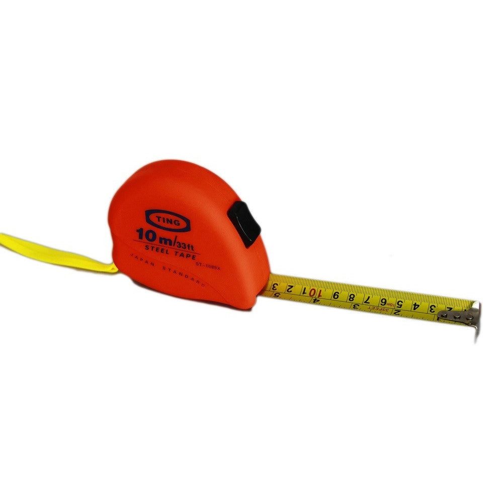 Trade Shop - Metro In Acciaio Flessometro 3 5 10 Metri Mt Flessibile Blocco Retrattile Gancio -