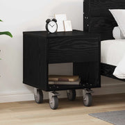 Comodino Rovere Nero 40,5 x 40 x 48 cm Legno multistrato