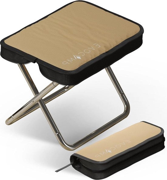 Sedia da Campeggio Miniaturabile in Alluminio - Khaki - Sedia da Interno e Esterno