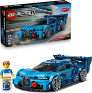 LEGO Speed Champions Super Auto Sportiva Bugatti Vision GT - Modello di Macchina Giocattolo con Minifigure da Collezione